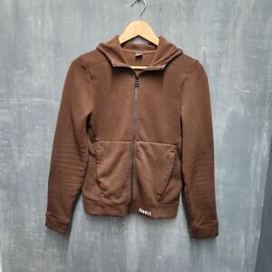 No Bull Scuba Hoodie Jacket Brown Size Small Zip Pockets
